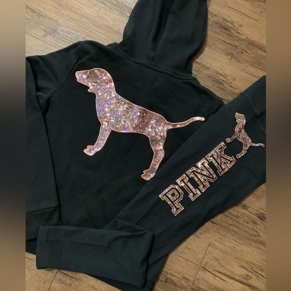 Victoria’s Secret Pink ROSEGOLD Bling Outfit set S - Picture 2 of 10